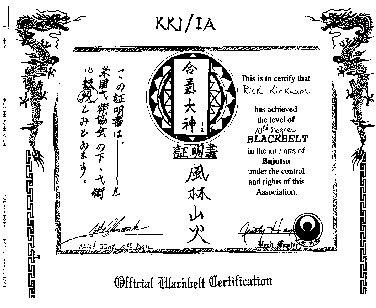 black belt certificate