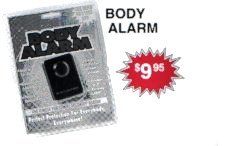 body alarms for security