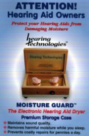 Electronic hearing aid moisture guard extends the life of your hearing aid